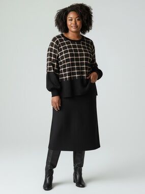 Ming Wang Crewneck Sweater women’s size 1X NWT